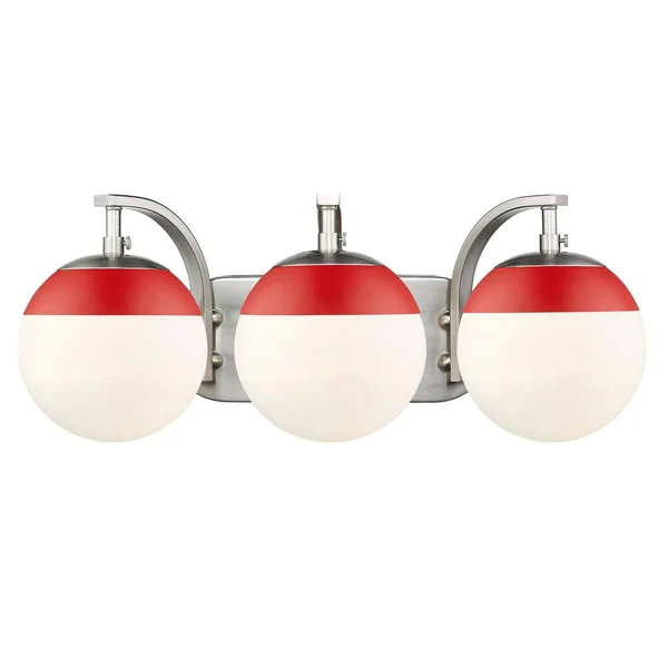 Golden Dixon 3 Light Bath Vanity 3218 Ba3 PW PW (Pewter)