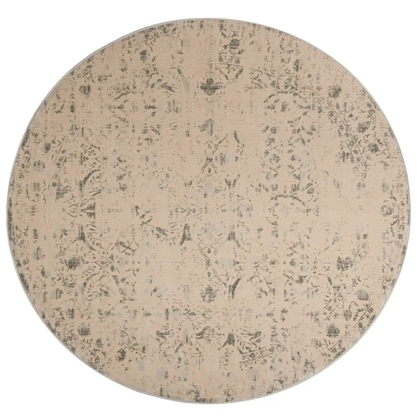 Safavieh Brilliance BRL502B 6&7x22 x 6&7x22 Round Cream - Light Blue Area Rug