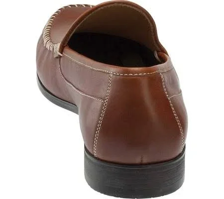Johnston & Murphy Men's Cresswell Whipstitch Venetian Loafers - Cognac