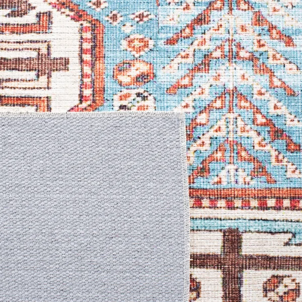 Safavieh 9' x 12' Serapi SEP383J Light Blue, Brown Rug