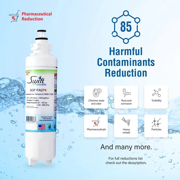Swift Green Filter Sgf-pa07 RX Pharmaceutical Removal Refrigerator Water Filter 6 Pack