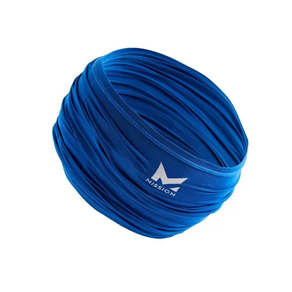 Mission Plus Blue Cooling Neck Gaiter (4-Pack)