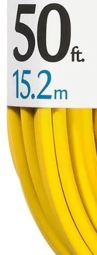 Woods 0835 SPT-3 14/3 Flat Utility Extension Cord Yellow 50-Feet