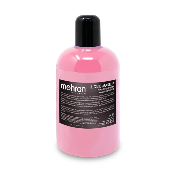 Mehron Liquid Makeup, Pink, 16 oz.