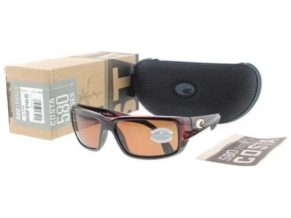 Costa Del Mar Men's Fantail Polarized Sunglasses - Copper/Tortoise