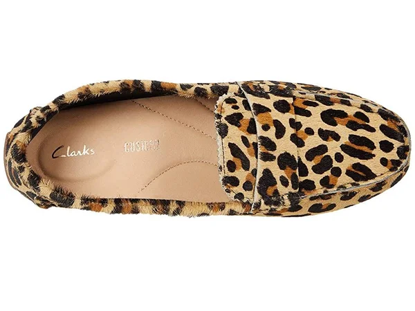 Clarks Women's C Mocc Loafer, Size: 6, Leopard Print Nubuck