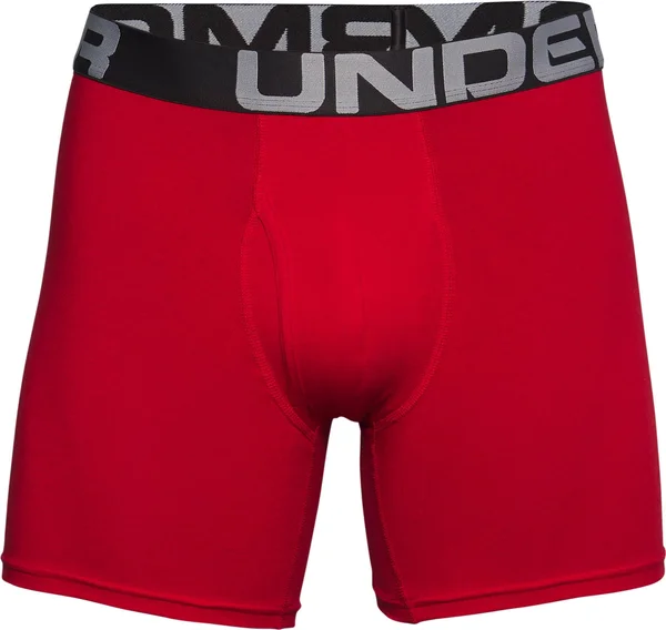 Under Armour Men's Charged Cotton 6x22 Boxerjock 3-Pack Red XL