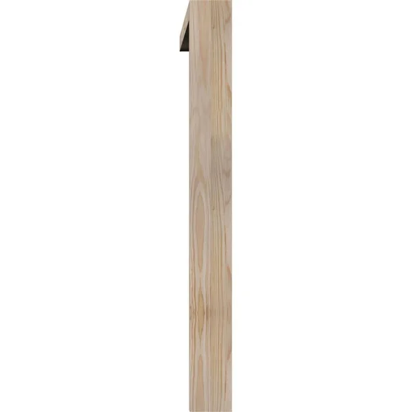 Ekena Millwork 1465032 3 1/2x22W x 34x22D x 34x22H Traditional Block Smooth Bracket w/ Offset Brace - Douglas Fir