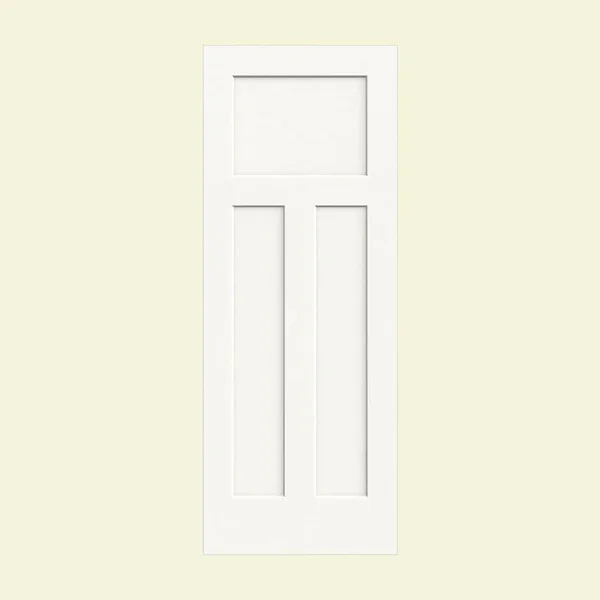 JELD-WEN 28 in. x 80 in. Craftsman White Painted Smooth Molded Composite MDF Interior Door Slab