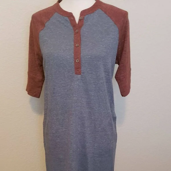 Prana Cozy Up Henley Dress - Women's Vintage Blue Heather, Xs
