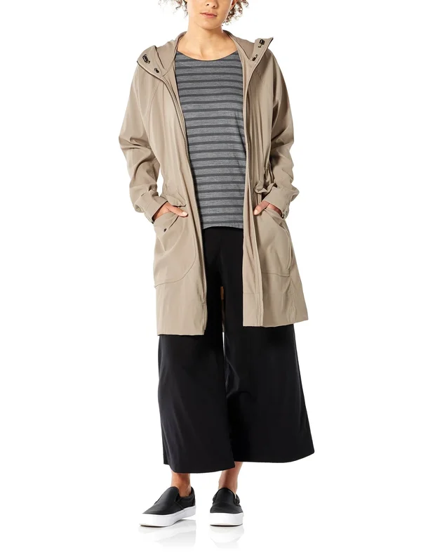 Icebreaker Women's Briar Hooded Zip Parka - Medium - British Tan