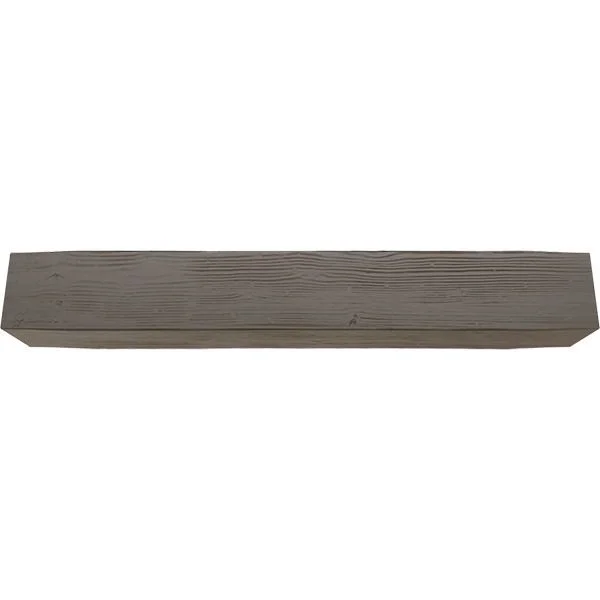 Ekena Millwork MANUSD04X06X72HD 4x22H x 6x22D x 72x22W Sandblasted Faux Wood Fireplace Mantel - Natural Honey Dew