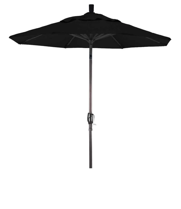 California Umbrella 7.5& Aluminum Market Umbrella Push Tilt Bronze/Sunbrella/Dolce Oasis GSPT758117-56001