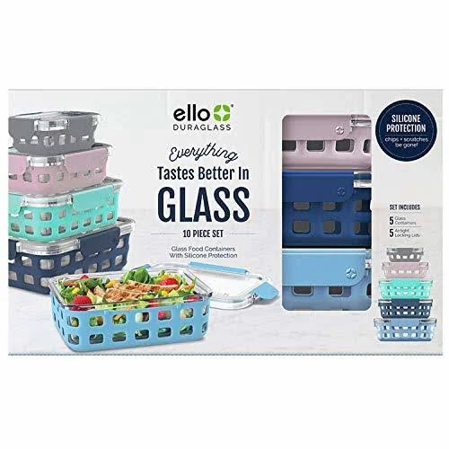 Ello Duraglass 10-pc. Mixed Food Storage Set, 10pc