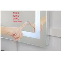 Elegant Decor Helios 24in x 36in Hardwired LED Mirror with Touch Sensor and Color Changing MRE12436