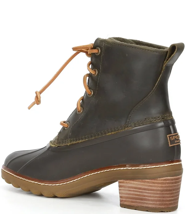 Sperry Women's Saltwater Heel Leather Duck Boots