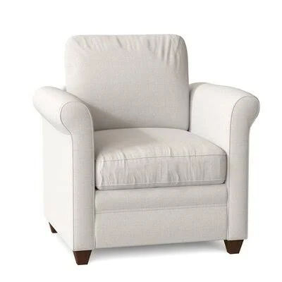 Allensby 35x22 Wide Armchair Birch LANE? Body Fabric: Bevin Natural