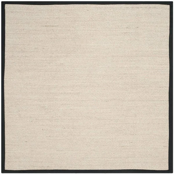 Safavieh Natural Fiber Marble/Black 6 ft. x 6 ft. Square Area Rug