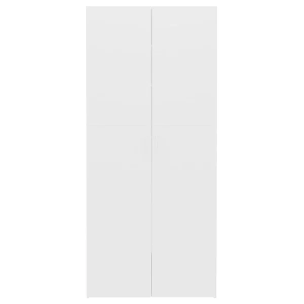 vidaXL Shoe Cabinet White 31.5x22x14x22x70.9x22 Chipboard