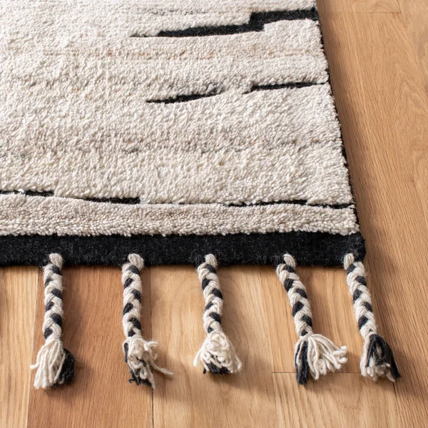Safavieh Casablanca Charcoal/Ivory 5 ft. x 8 ft. Geometric Area Rug