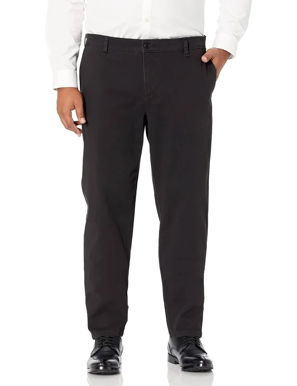 Dockers Men's Big & Tall Smart 360 Flex Ultimate Chino Pants - Size: 52 x 32, Black