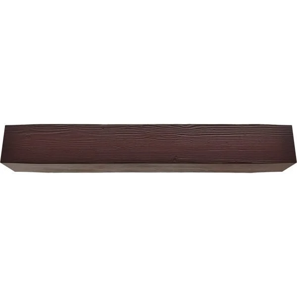 Ekena Millwork MANUSD04X08X36ZY 4x22H x 8x22D x 36x22W Sandblasted Faux Wood Fireplace Mantel, Premium Cherry