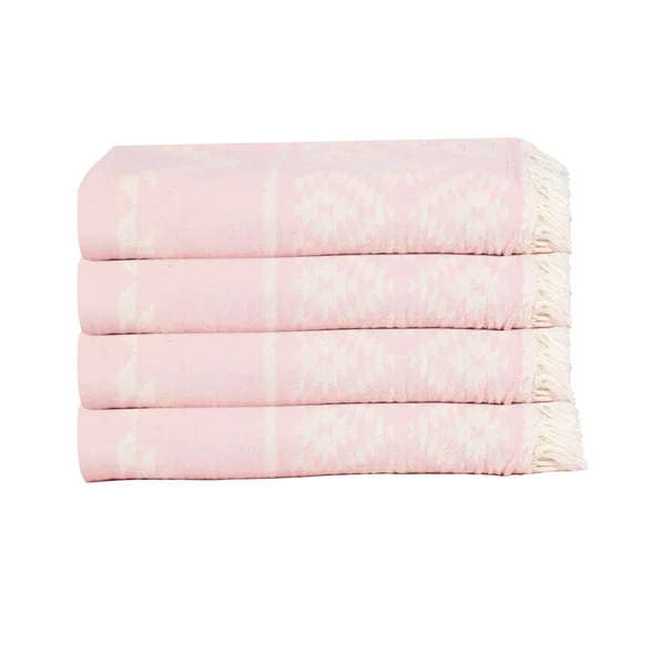 Oliveu0026Linen Aztec Turkish Hand - Kitchen Towel Bundle, Size: 20, Pink