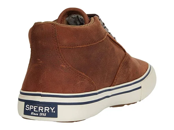 Men's Sperry Striper Storm Waterproof Sneaker 5731416 - 7.5 M - Tan Leather