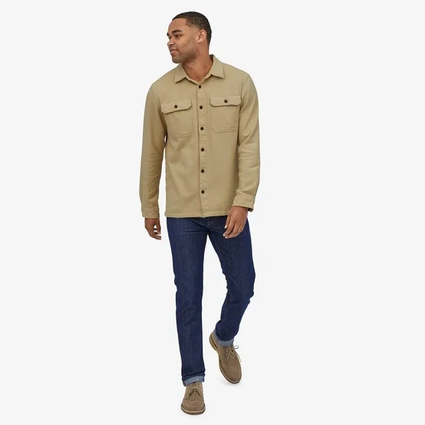 Patagonia Natural Dye Fjord Flannel Shirt - Men's Natural Dye El Cap Khaki, Xs