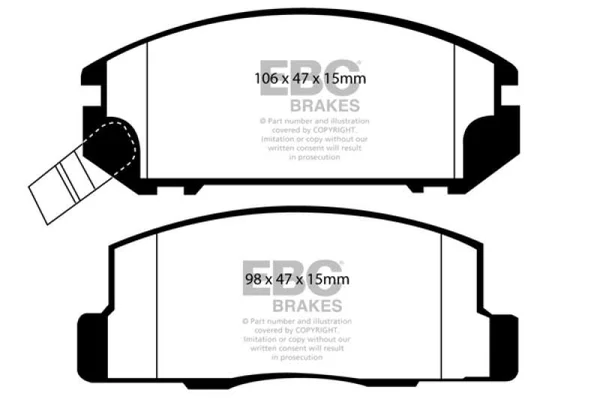 EBC Brake Pads - Redstuff - DP31107C