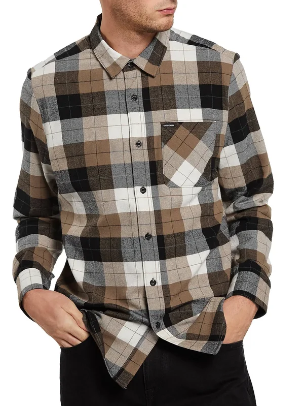 Volcom Caden Plaid Shirt - Primer White
