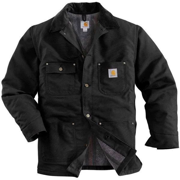 Carhartt Blanket-Lined Duck Chore Coat for Men - Carhartt Brown - 2XL