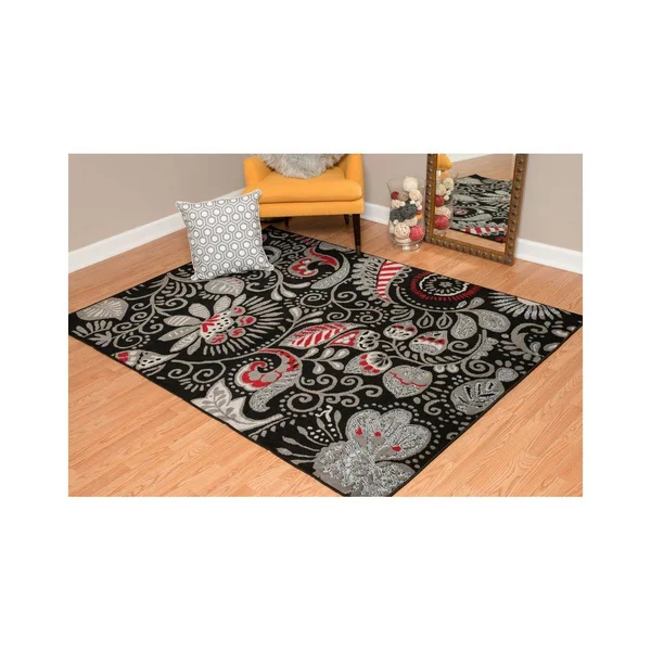 United Weavers Dallas Bandanna Black Area Rug