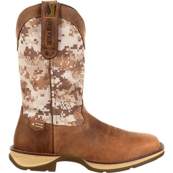 Durango Men's Rebel Pull-On Western Boot Desert Camo