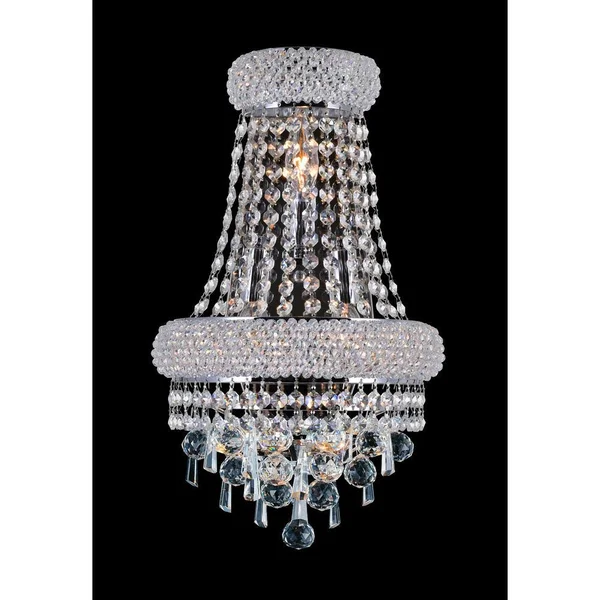 CWI Lighting 8040W12C-B Kingdom 3 Light Wall Sconce with Chrome Finish