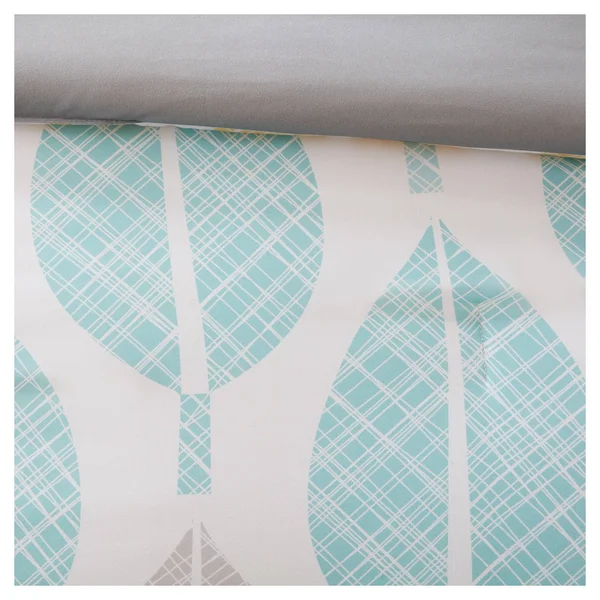 Madison Park Central Park Complete Comforter Set Yellow/Aqua King, 12 x 18 inches
