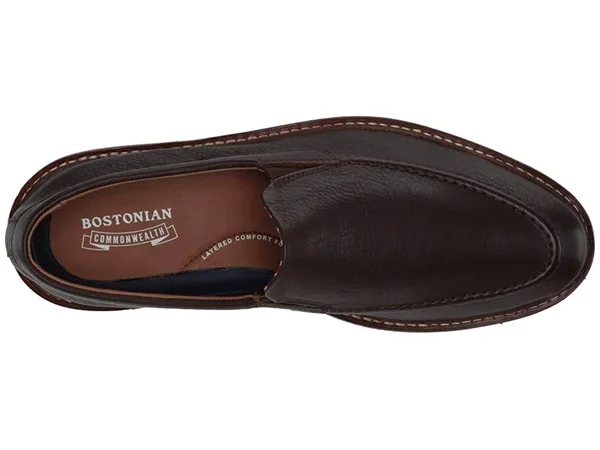 Bostonian Men's Dezmin Step Loafer - Size: 9, Dark Brown Full Grain Leather