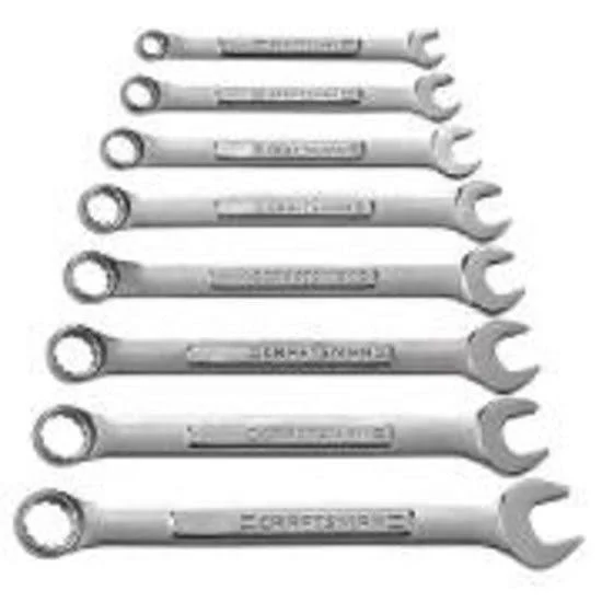 Craftsman 8-Piece Standard 12 Point Combination Wrench Set 9-47242