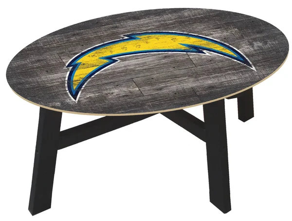 NFL Los Angeles Chargers Distressed Wood Coffee Table Multi