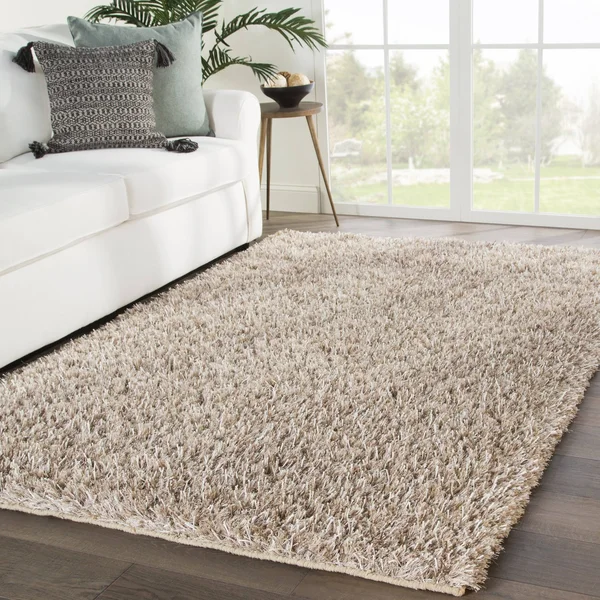Jrcpl Axel Solid Silver/ Tan Area Rug (5& x 8&)