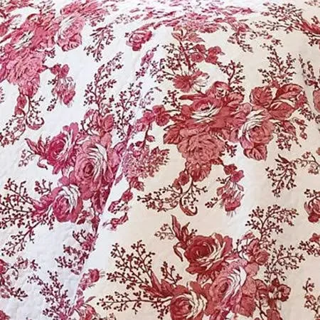 Toile Garden Bedspread, Multiple Colors