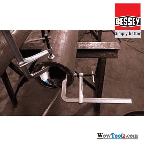 Bessey GZ30K All-Steel Table CLAMP - Grey/Red, 300/140 mm