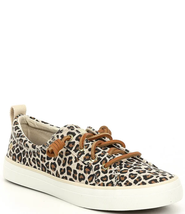 Sperry Women's Crest Vibe Animal Print - Tan/ Black - 7