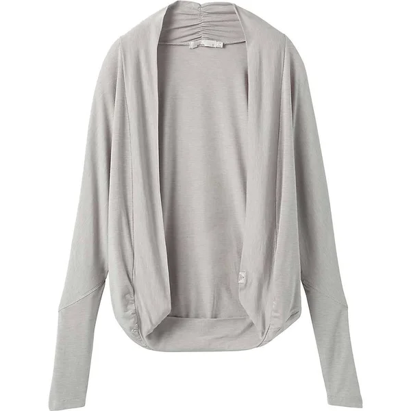 Prana Foundation Shrug - Women's XS Light Grey Heather