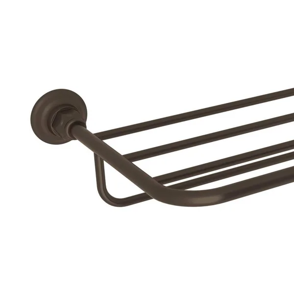 Rohl ROT10TCB Tuscan Brass Country Hotel Style Towel Shelf