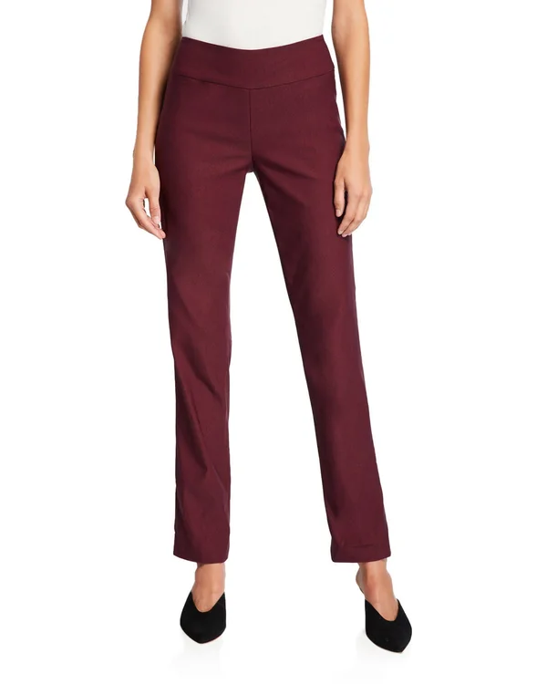 Nic+Zoe Plus Wonderstretch Pants - Women's, Size: 16W, Port