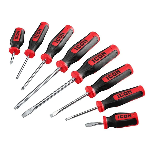 Icon Professional Mechanic’s Screwdriver Set, 8 Piece 56508