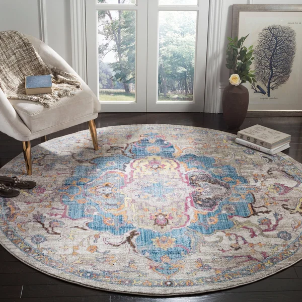 Safavieh 2&-3x22 x 12& Bristol BTL350S Blue - Orange Rug