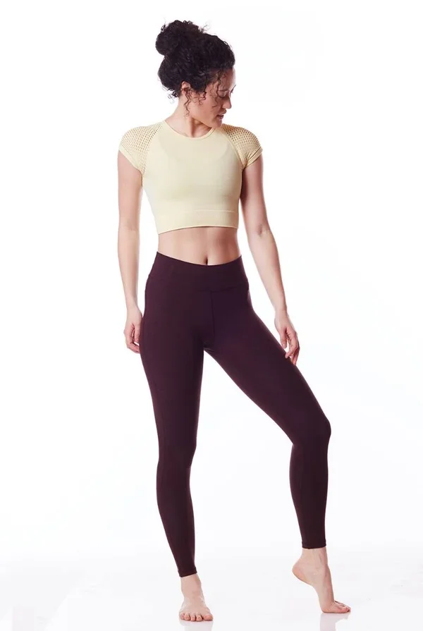 Green Apple Mya Bamboo Legging Womens Active Organic Yoga Leggings