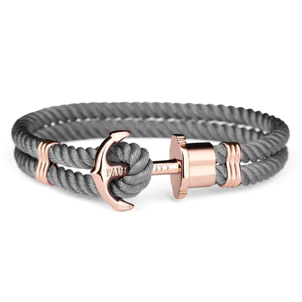 Paul Hewitt Phrep Nylon Rose Gold - Grey Bracelet - M